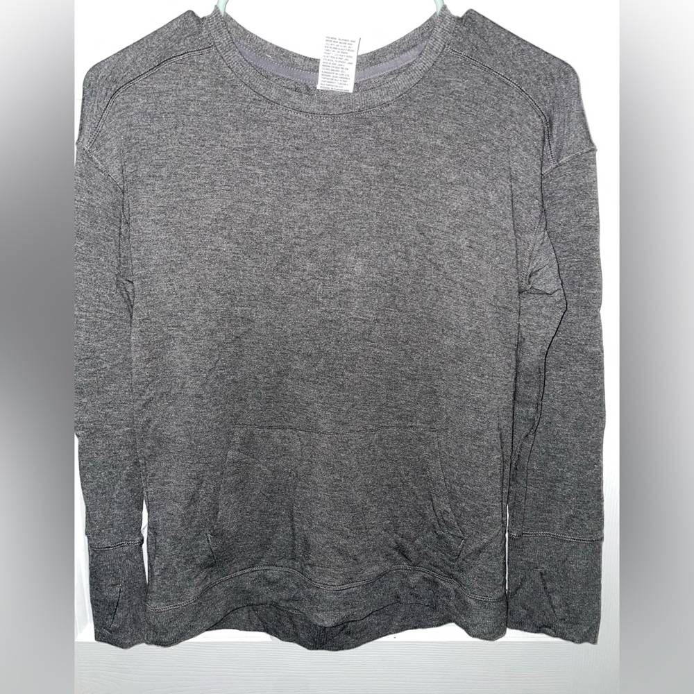 Girls All in Motion Heather Gray Sweatshirt